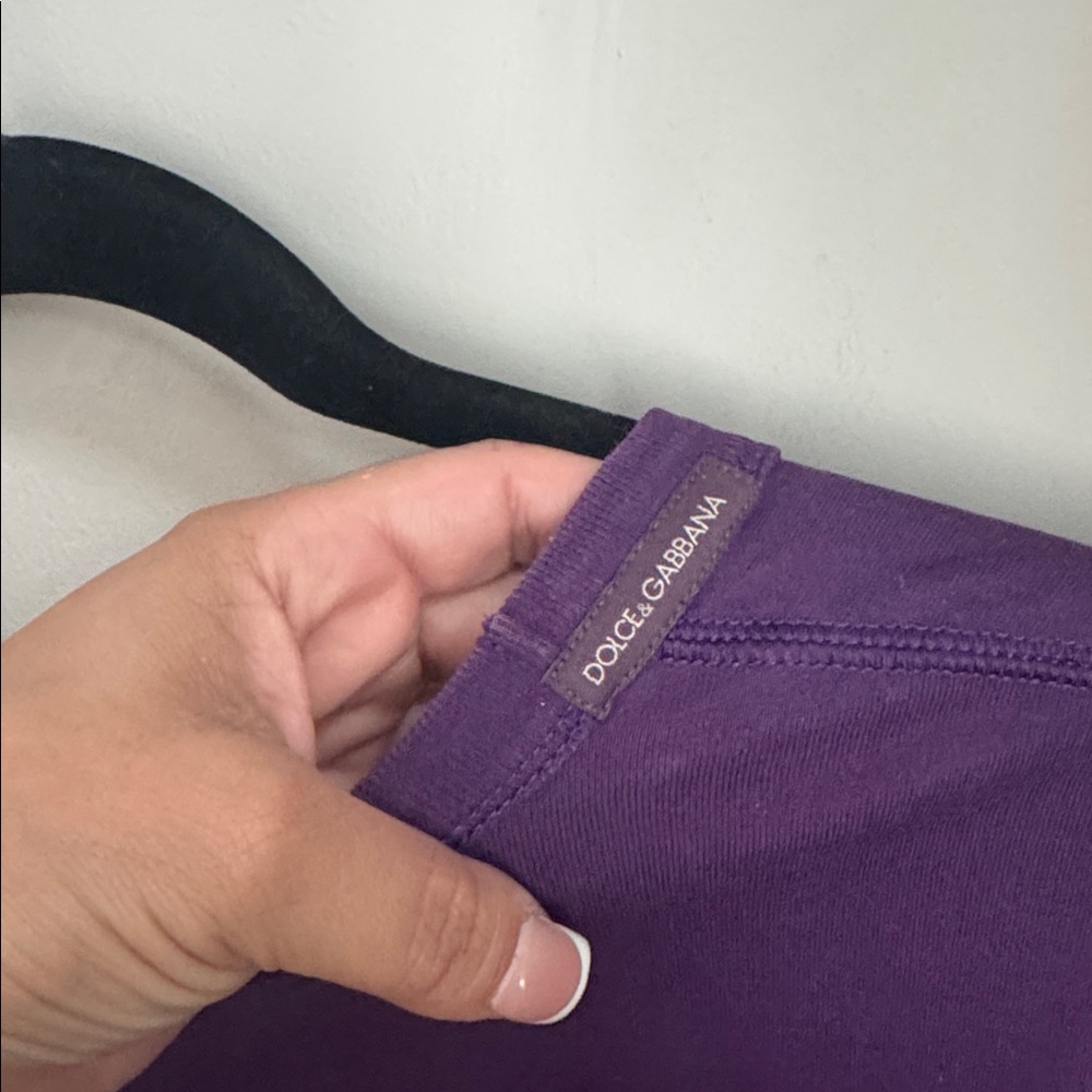 Dolce & Gabbana Rich Purple Tee - Picture 6 of 7